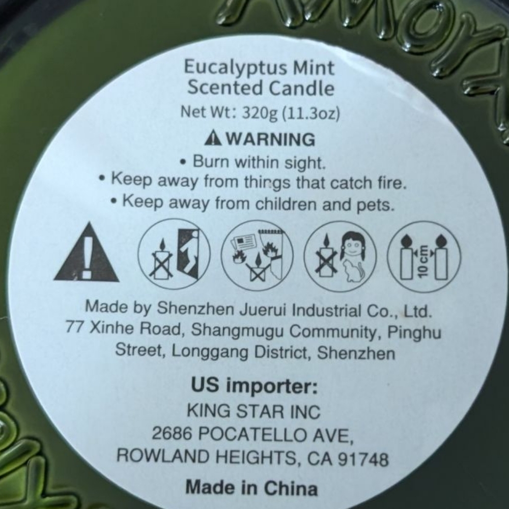 FREE! Amorxiao Eucalyptus Mint Scented Candle - Picture 5 of 6